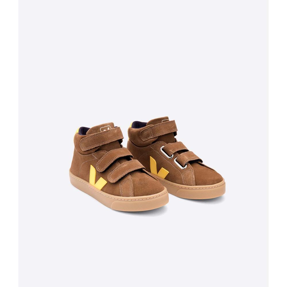 Veja ESPLAR MID SUEDE Hoog Kinderen Koffie | NL 696LIS